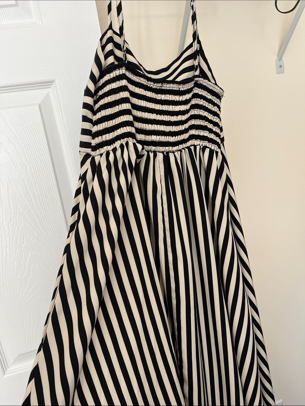 Cupshe Black and Beige Striped Maxi Dress - Picture 7 of 7